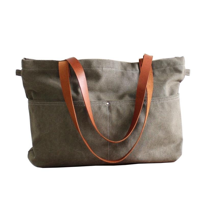 Vintage Canvas Bag Causal Handbag