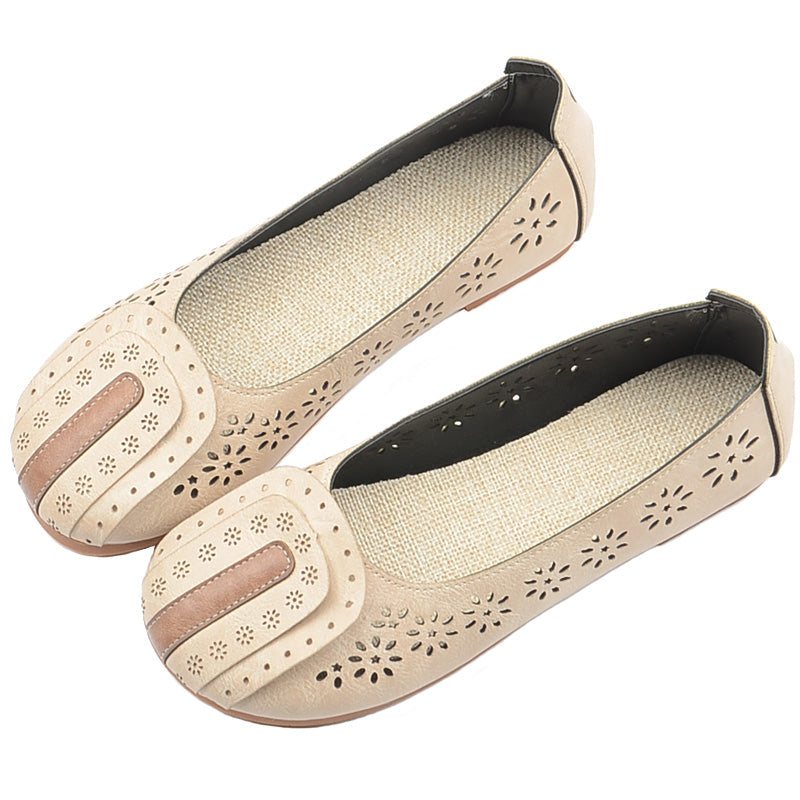 Dame Sommer Retro Casual Hollow Out Loafers