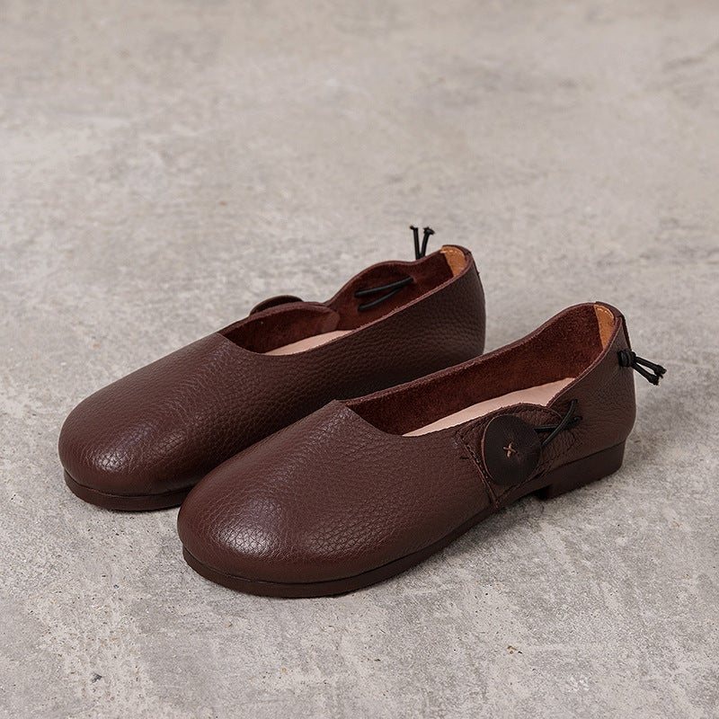 Dame Spring Retro Myk Leather Casual Loafers