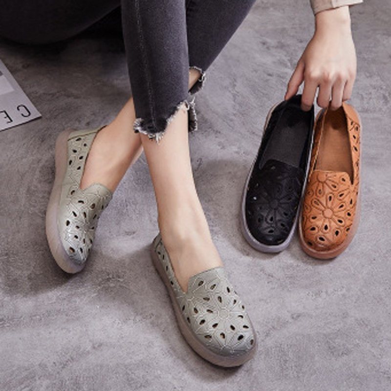 Hollow Out Casual Flats Loafers 35-41