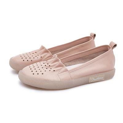 Leather Summer Flat Retro Casual Sko 35-41