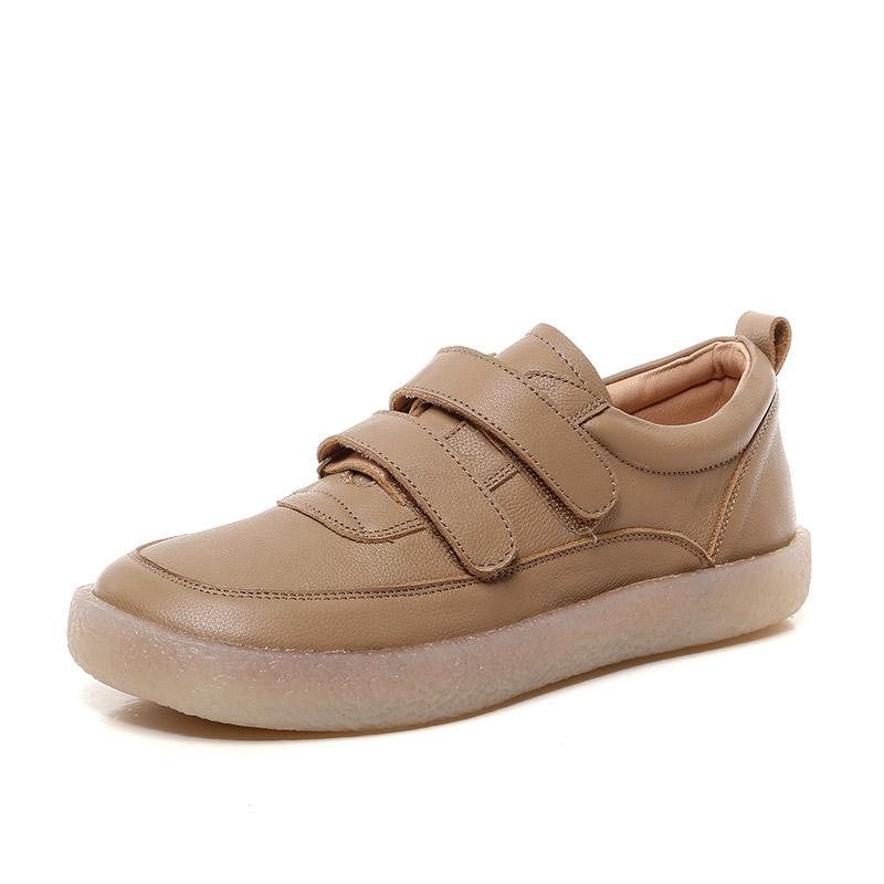 Skinn Myk Bunn Flat Skinn Fritidssko 34-43